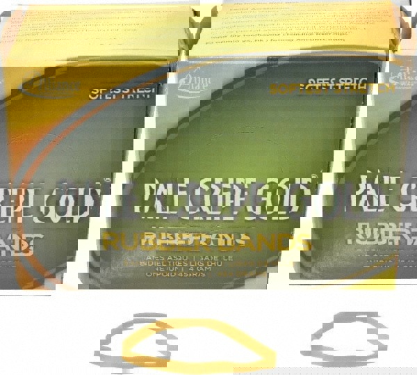 Pale Crepe Gold Rubber Bands, Size 64, 0.04